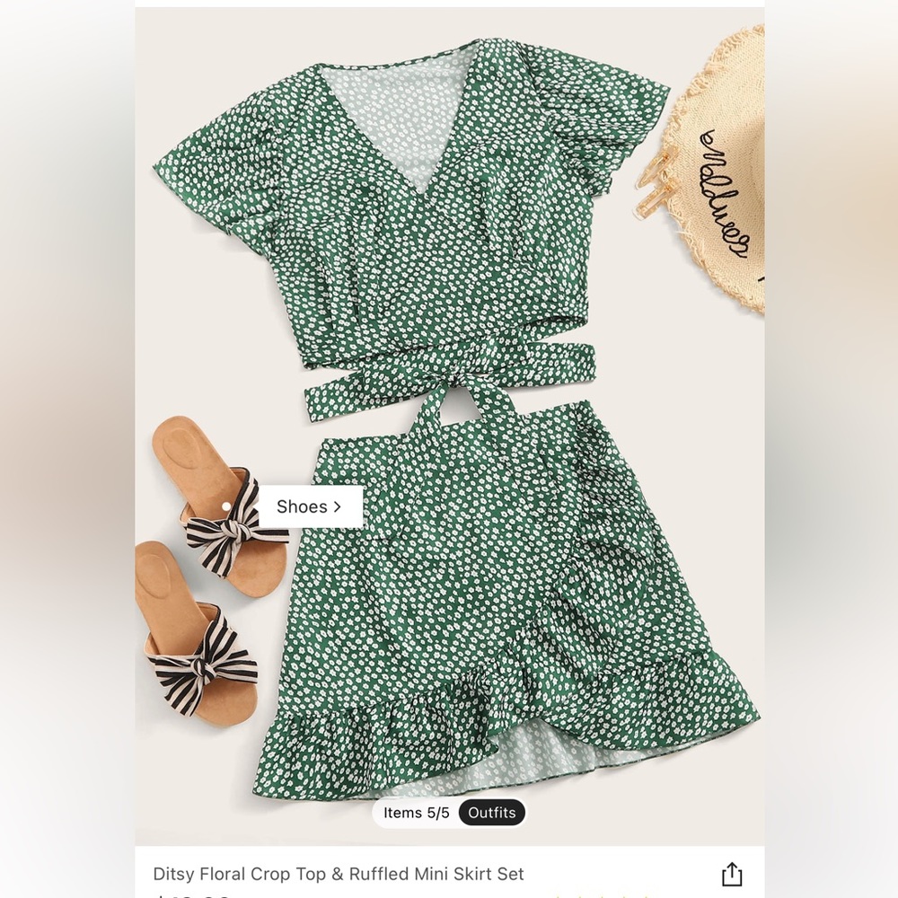 Shein size medium two piece set